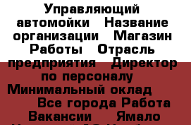 Управляющий автомойки › Название организации ­ Магазин Работы › Отрасль предприятия ­ Директор по персоналу › Минимальный оклад ­ 30 000 - Все города Работа » Вакансии   . Ямало-Ненецкий АО,Ноябрьск г.